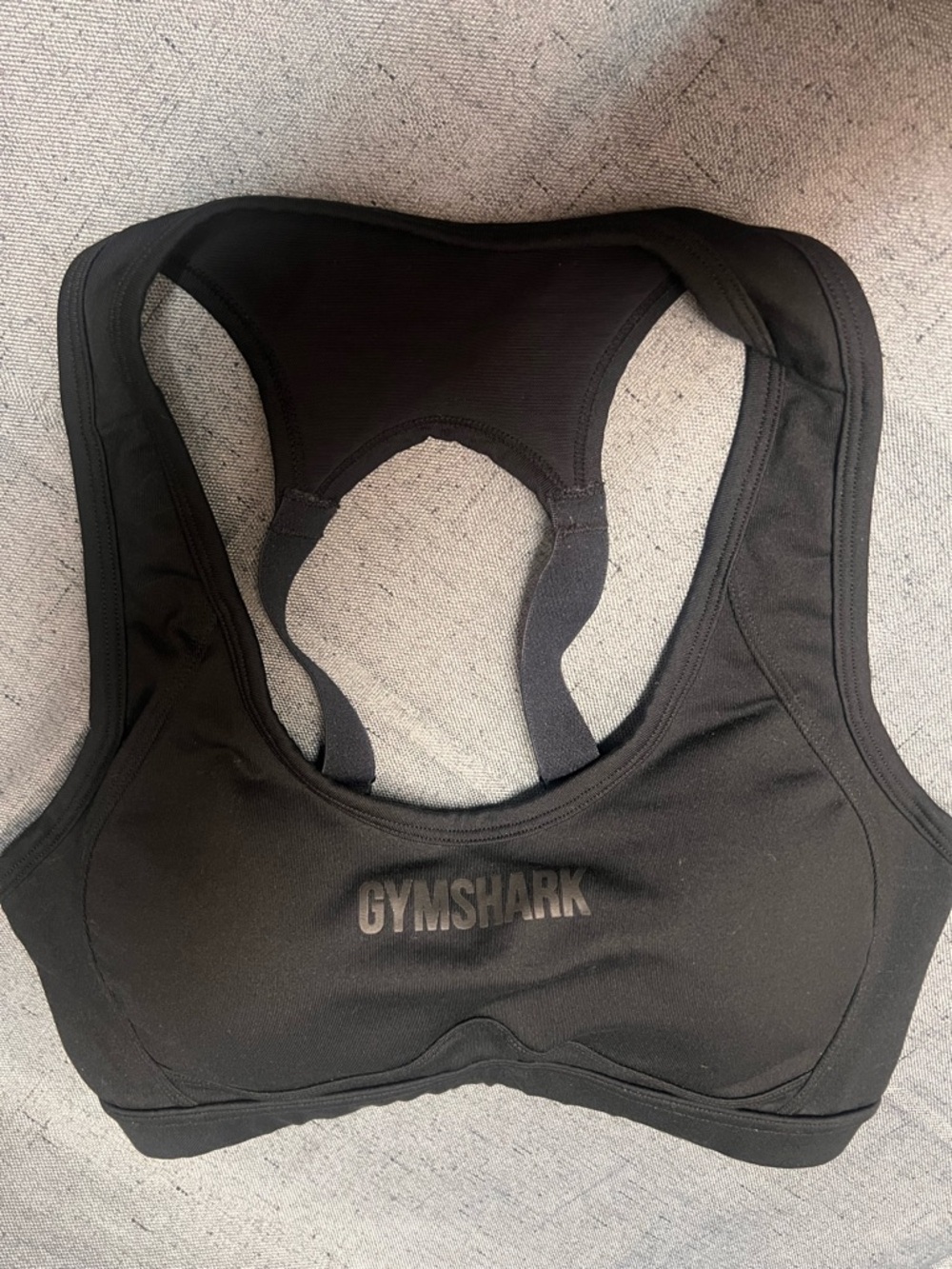 Gymshark Black Racerback High-Impact Sports Bra